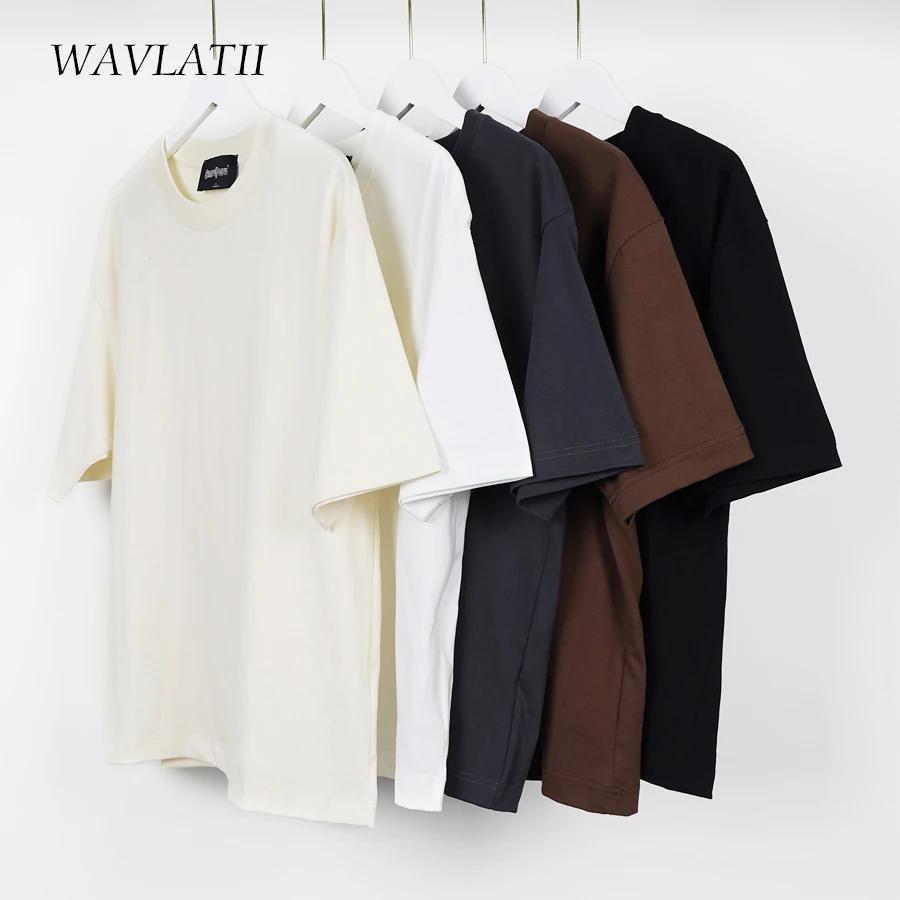 WAVLATII    T    ĳ־  ѱ Streetwear Tees UniBasic Solid Young Cool Tops